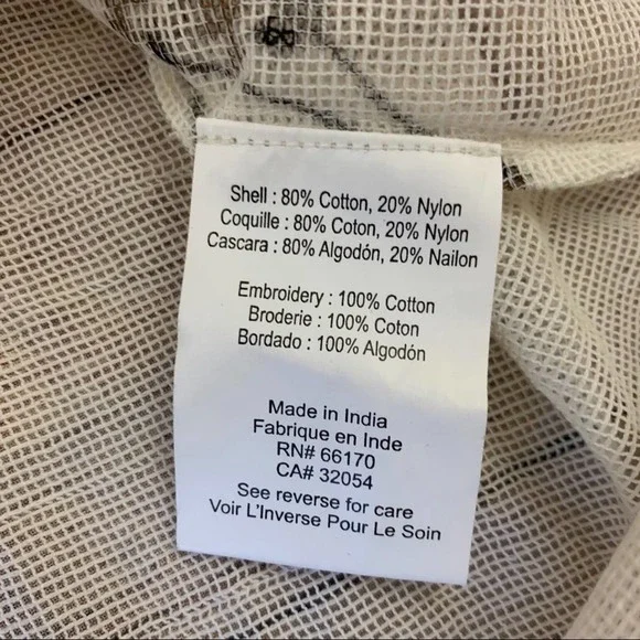 Kavita Bhartia cream embroidered sheer tunic top - Picture 7 of 11